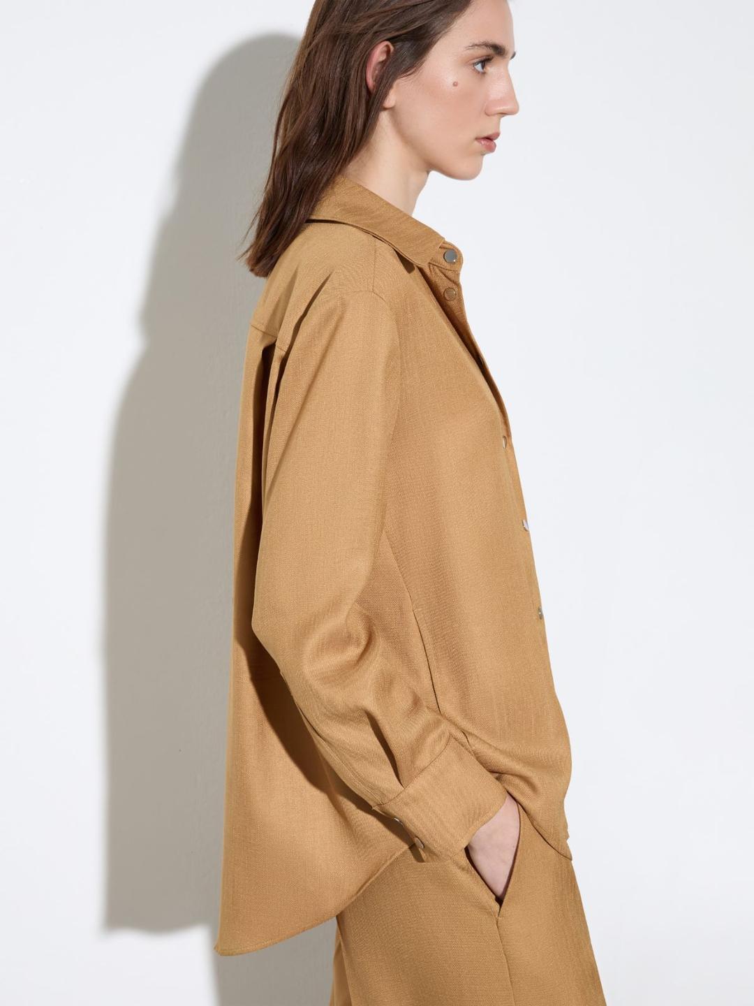 Giacca camicia in twill fiammato | Max&Co Giacca camicia in twill fiammato | Max&Co