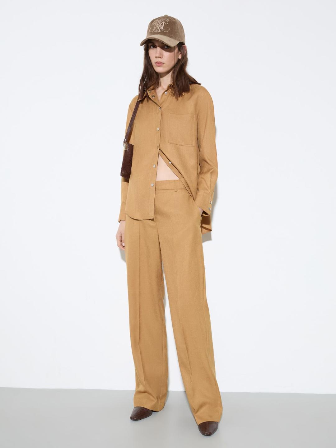 Giacca camicia in twill fiammato | Max&Co Giacca camicia in twill fiammato | Max&Co