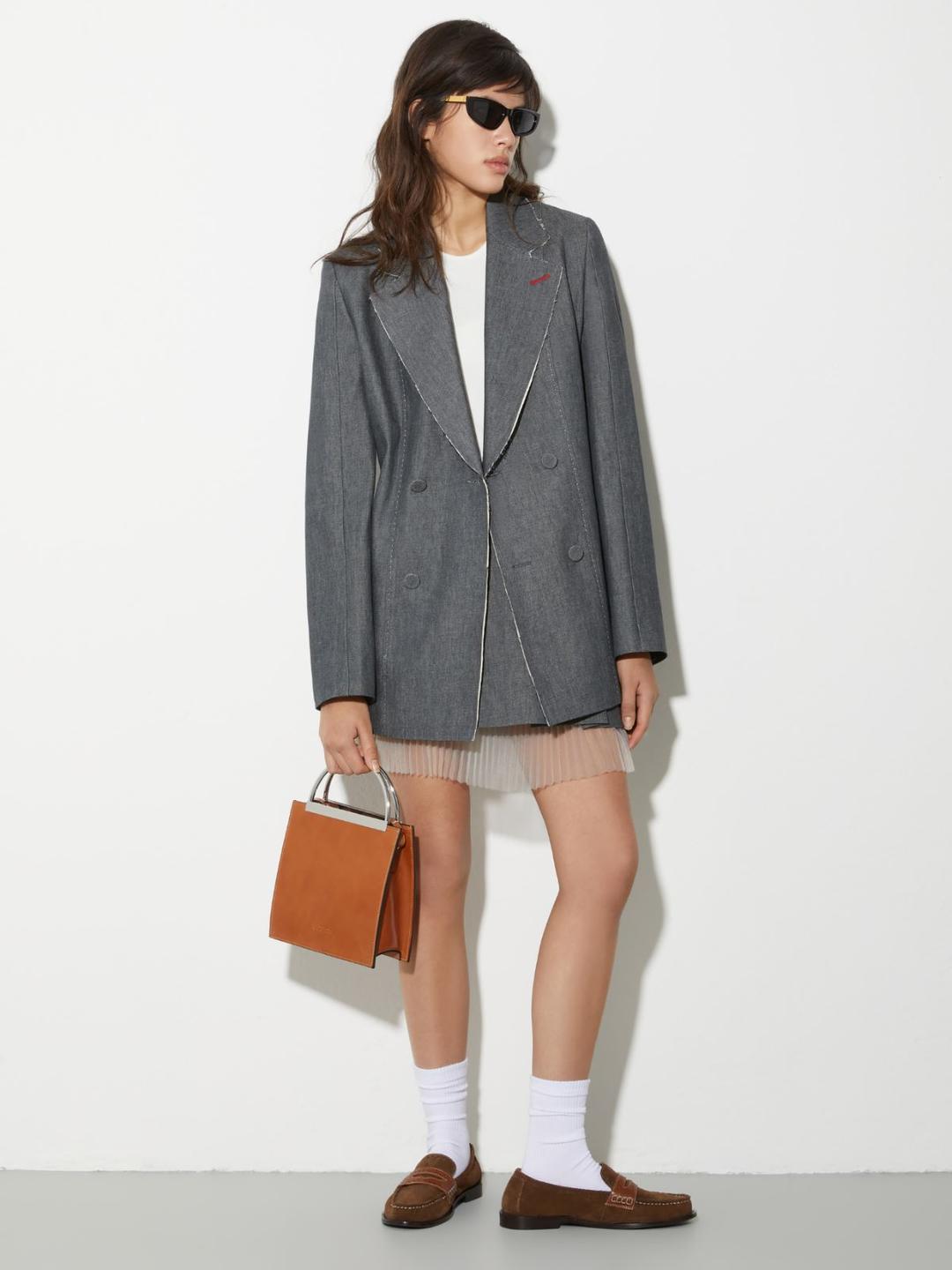 Blazer in denim Sartorial Greys | Max&Co Blazer in denim Sartorial Greys | Max&Co
