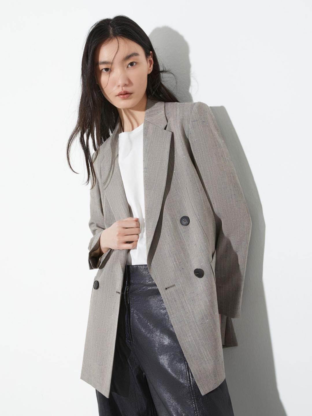 Blazer a texture fiammata | Max&Co Blazer a texture fiammata | Max&Co