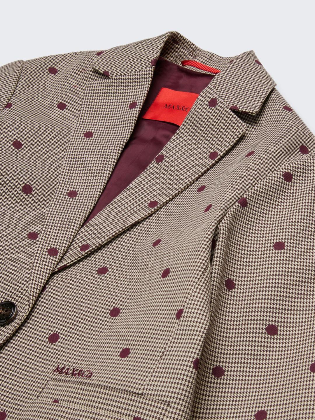 Giacca blazer in pied-de-poule a pois KID | Max&Co Giacca blazer in pied-de-poule a pois KID | Max&Co