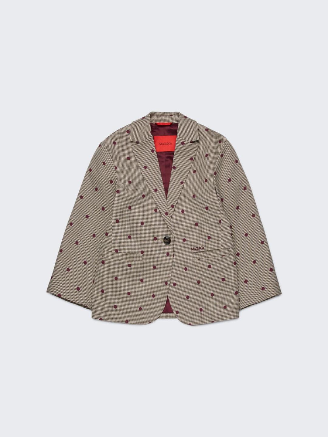 Giacca blazer in pied-de-poule a pois KID | Max&Co Giacca blazer in pied-de-poule a pois KID | Max&Co
