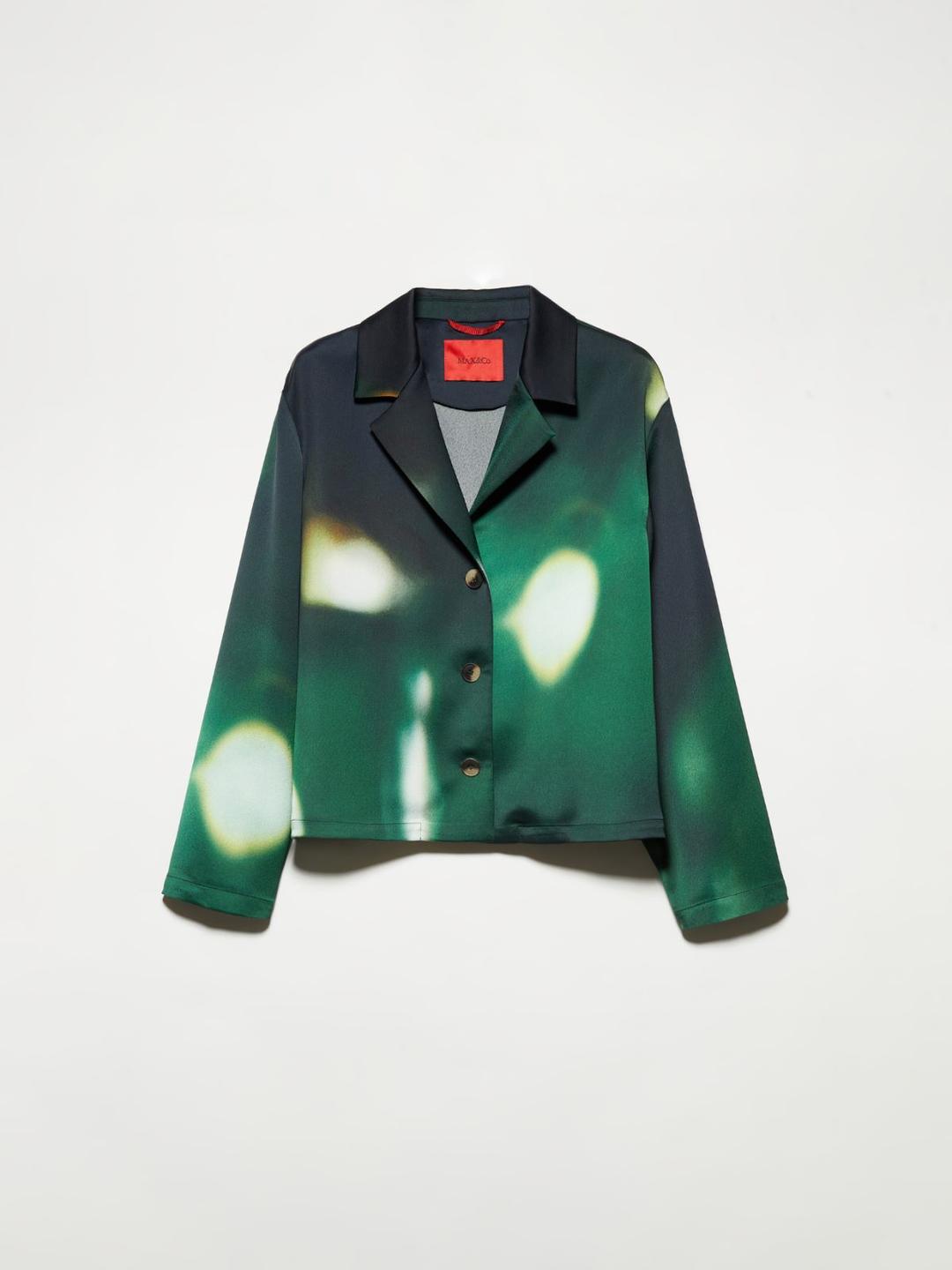 Giacca camicia in envers satin | Max&Co Giacca camicia in envers satin | Max&Co