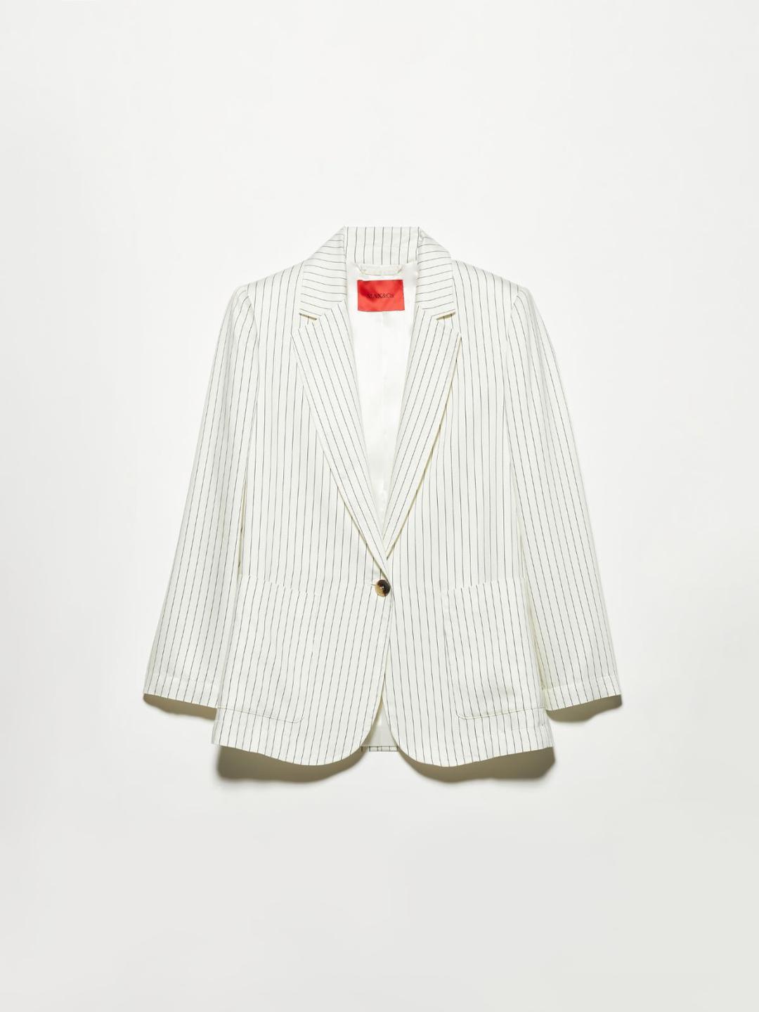Blazer gessato in twill fluido | Max&Co Blazer gessato in twill fluido | Max&Co