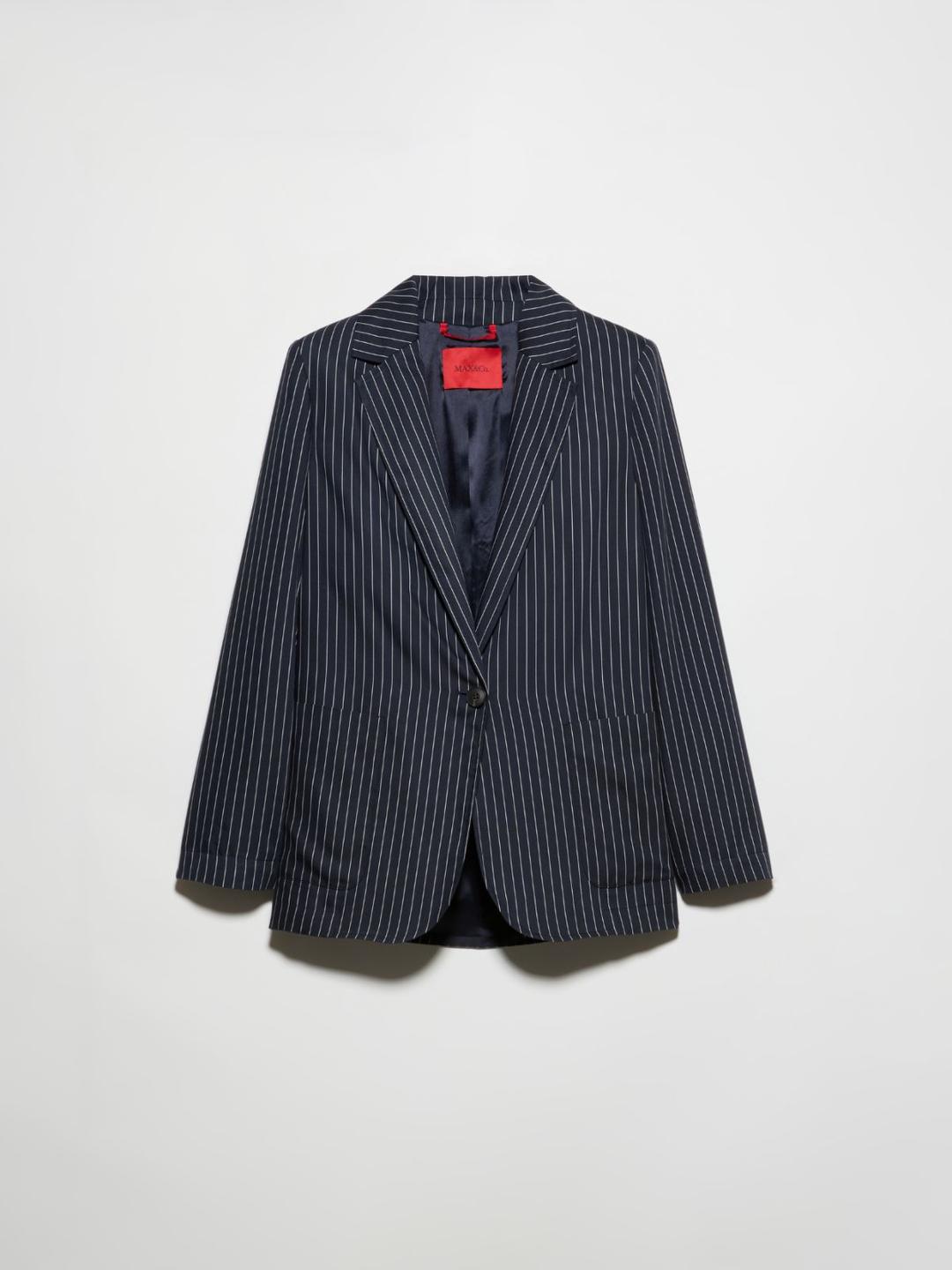 Blazer gessato in twill fluido | Max&Co Blazer gessato in twill fluido | Max&Co