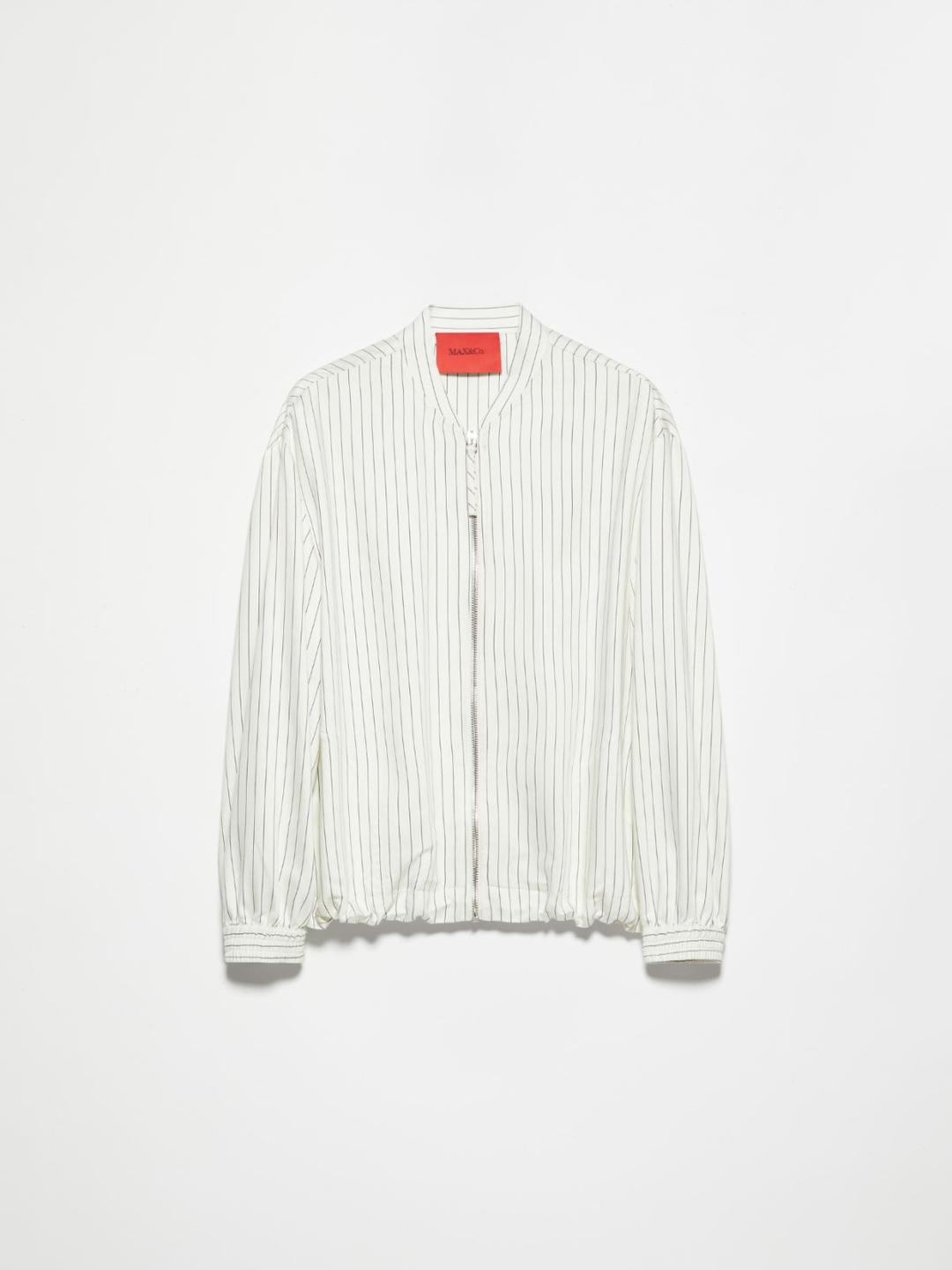 Bomber gessato in twill fluido | Max&Co Bomber gessato in twill fluido | Max&Co