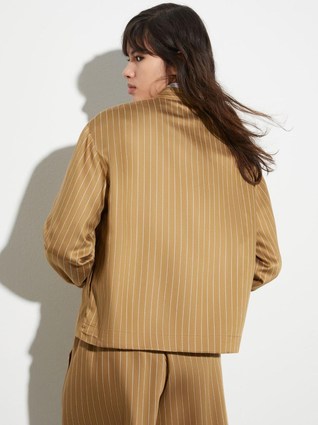 Bomber gessato in twill fluido | Max&Co Bomber gessato in twill fluido | Max&Co