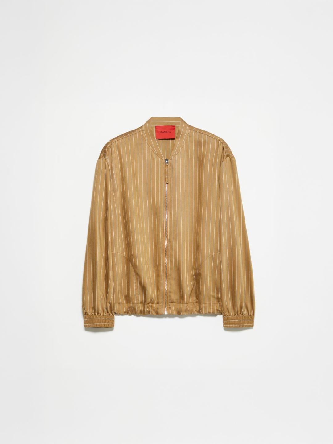 Bomber gessato in twill fluido | Max&Co Bomber gessato in twill fluido | Max&Co