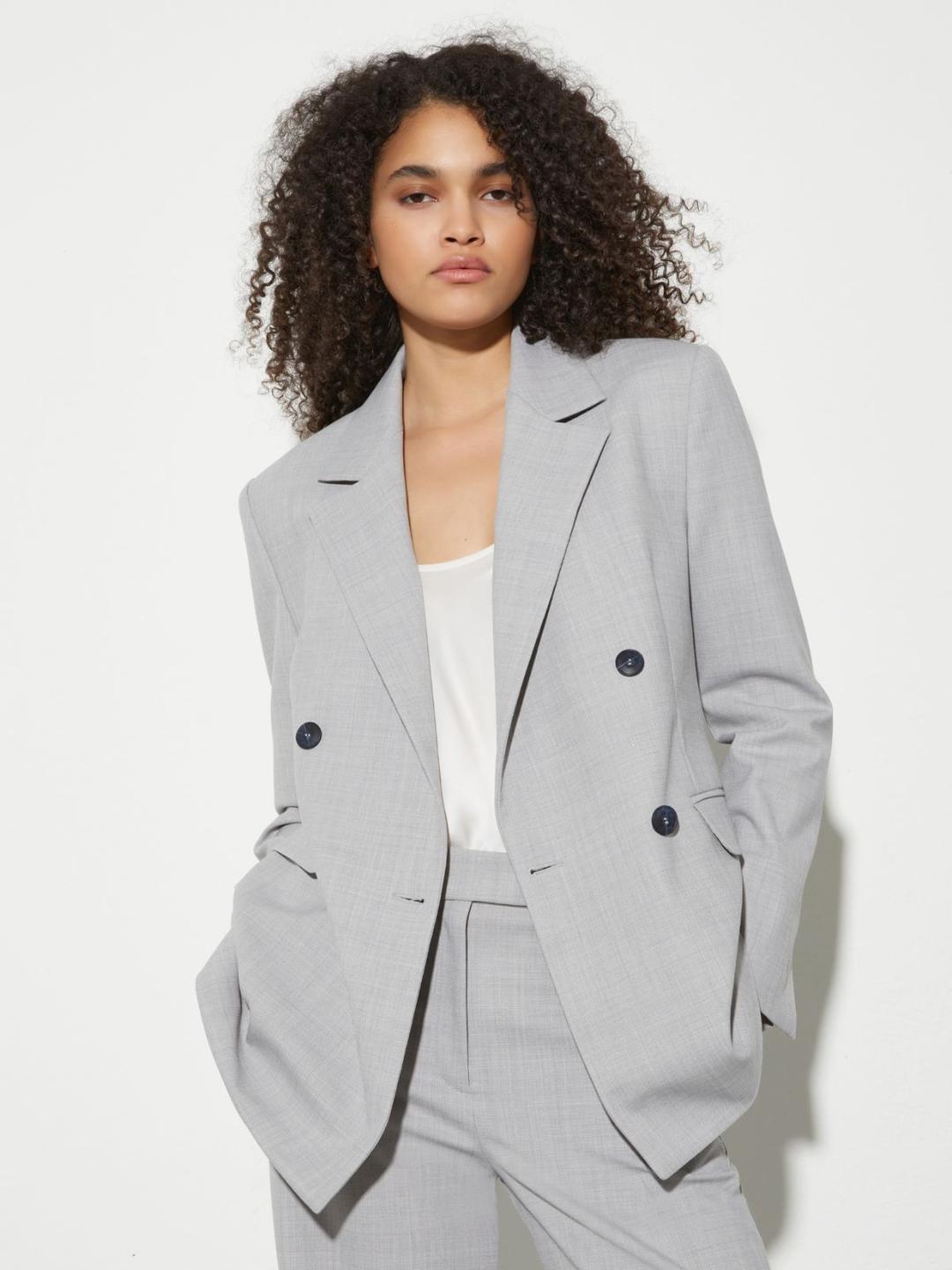 Blazer doppiopetto in grisaglia | Max&Co Blazer doppiopetto in grisaglia | Max&Co