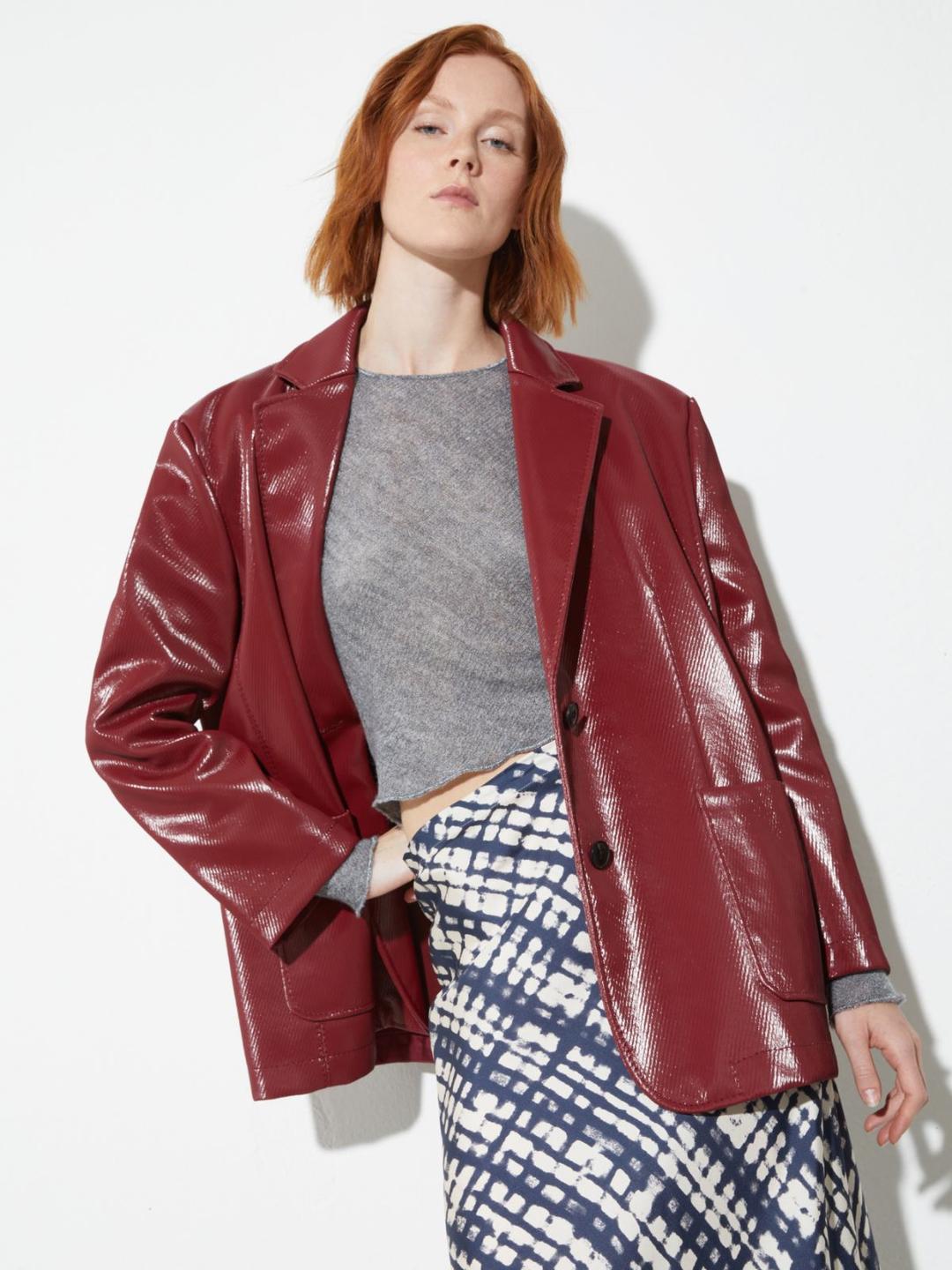 Blazer in panno verniciato | Max&Co Blazer in panno verniciato | Max&Co