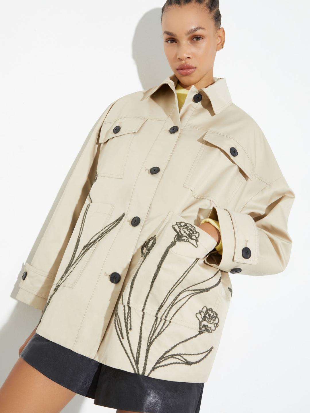 Overshirt in gabardine ricamata | Max&Co Overshirt in gabardine ricamata | Max&Co