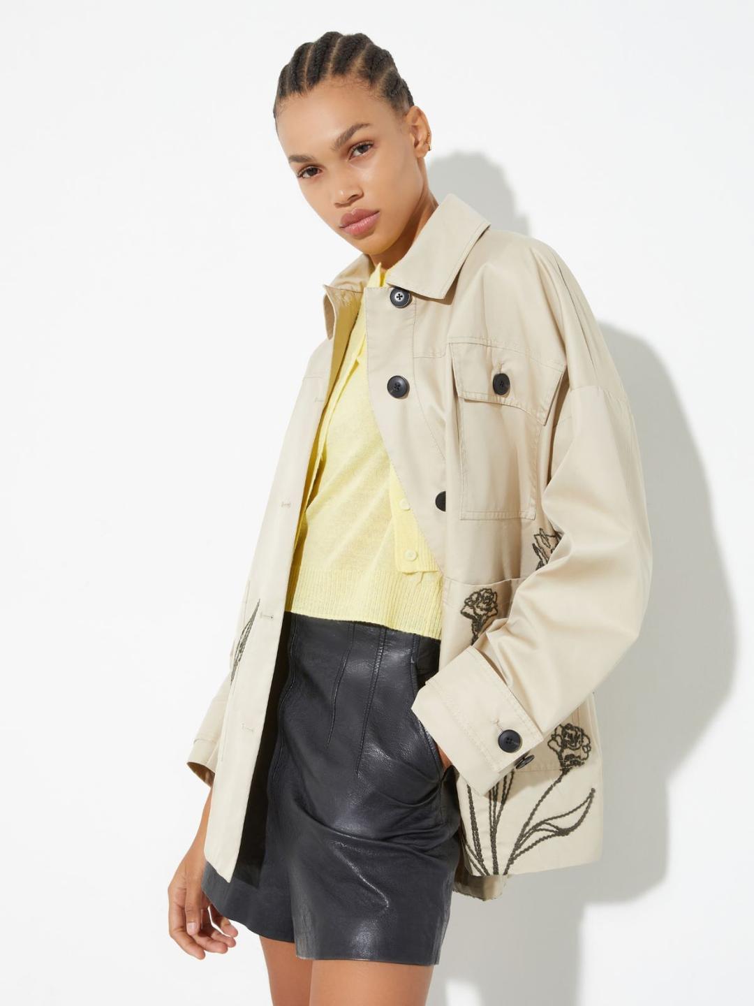 Overshirt in gabardine ricamata | Max&Co Overshirt in gabardine ricamata | Max&Co