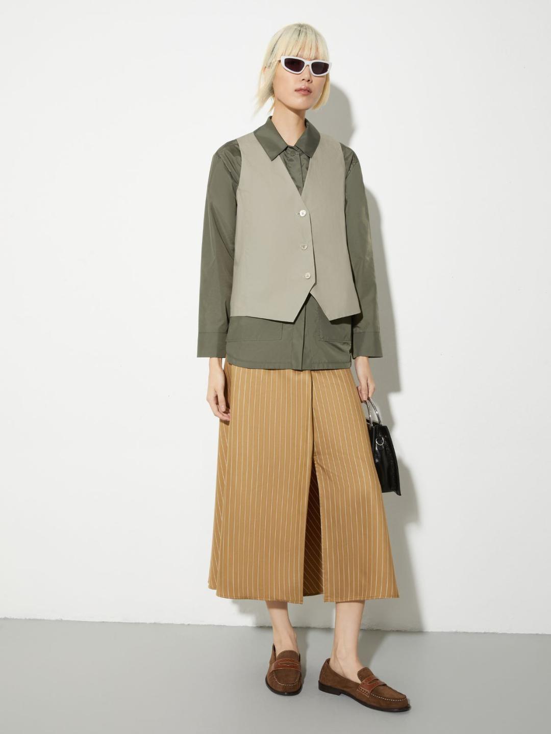 Gonna gessata in twill fluido | Max&Co Gonna gessata in twill fluido | Max&Co