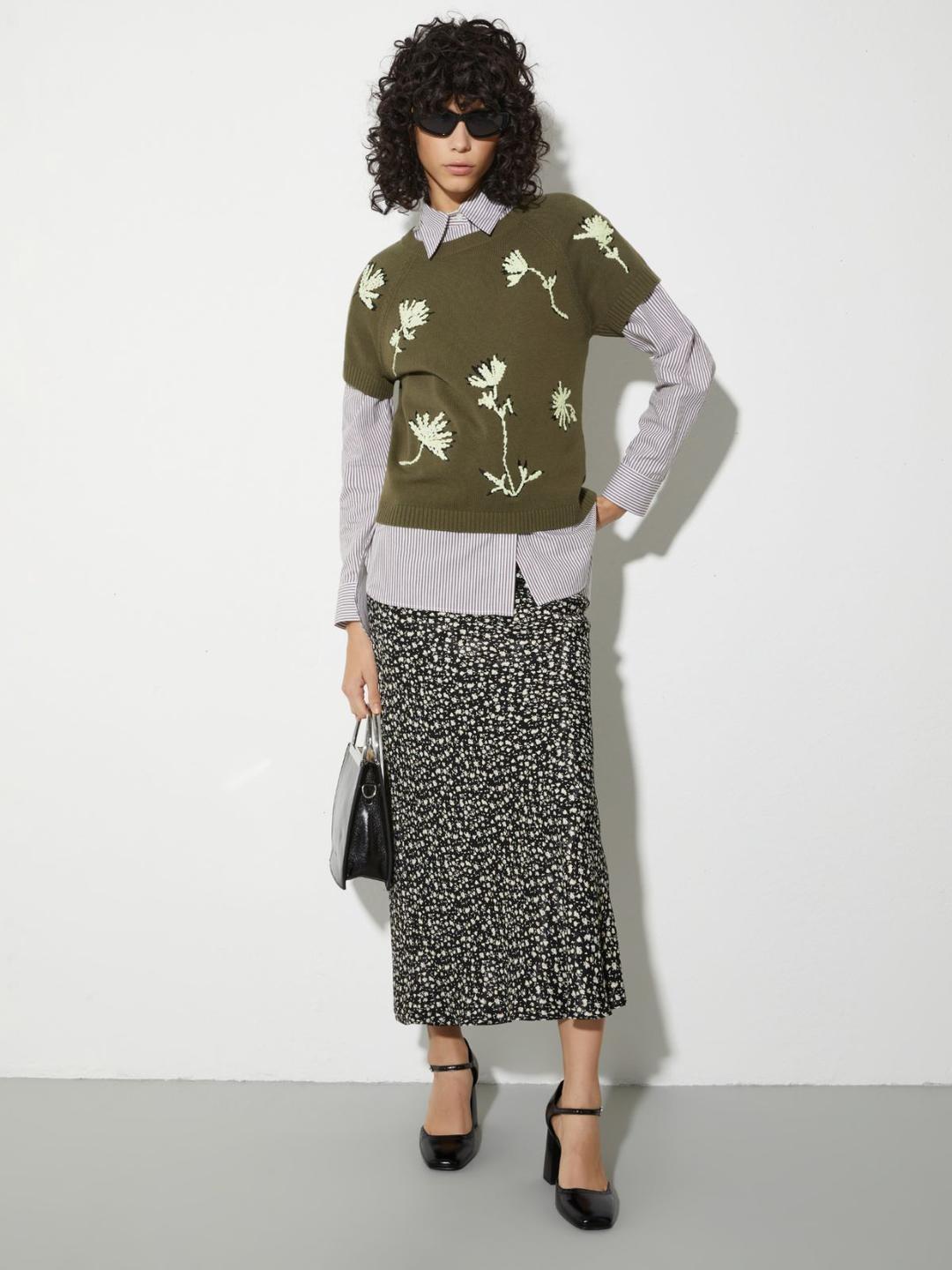 Gonna jacquard a micro fiori | Max&Co Gonna jacquard a micro fiori | Max&Co