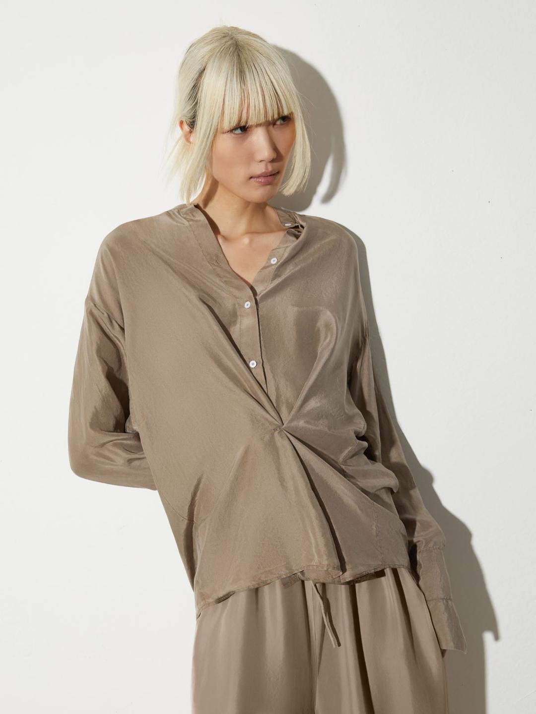 Camicia in seta Shades of Nature | Max&Co Camicia in seta Shades of Nature | Max&Co