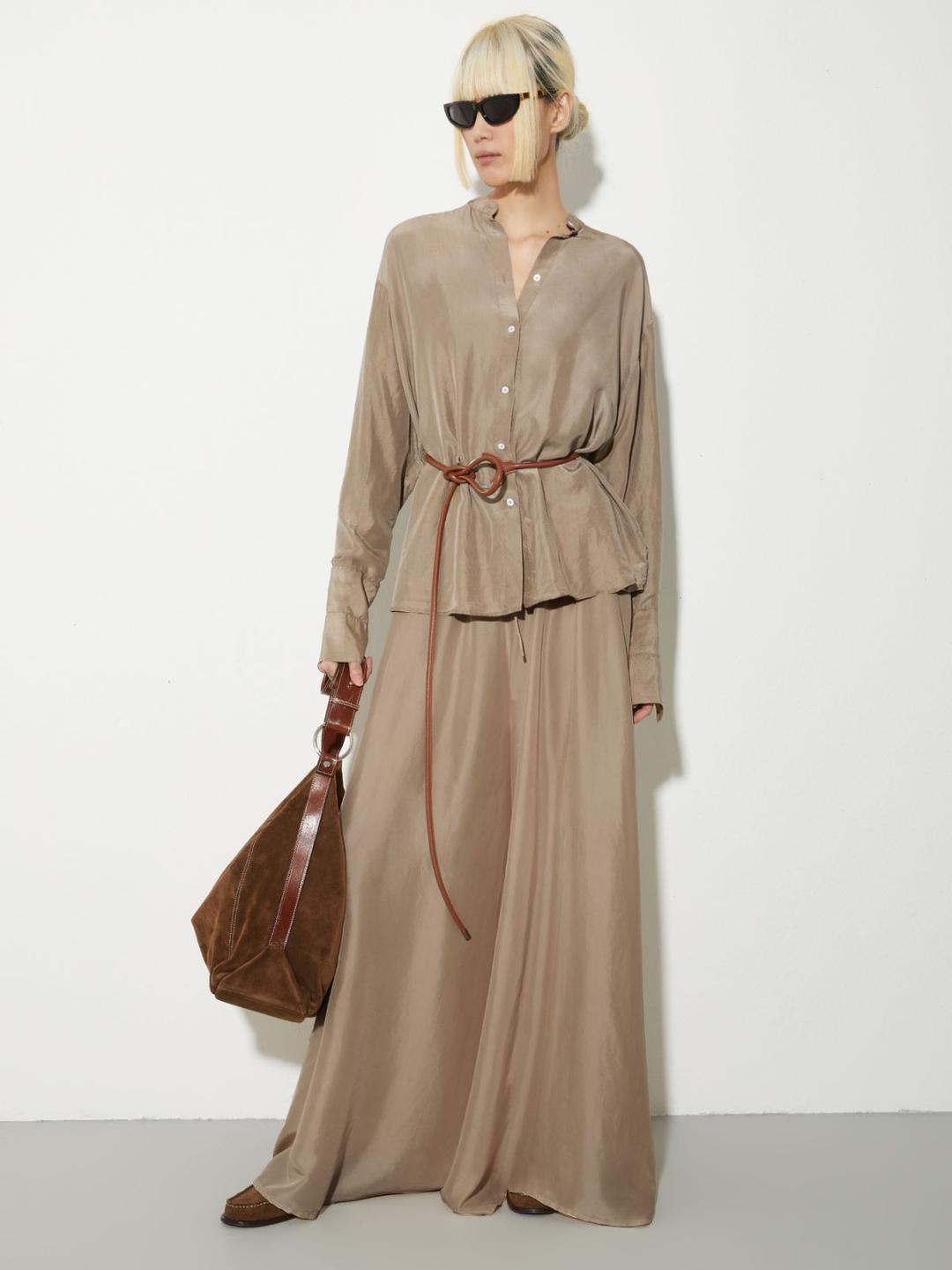 Camicia in seta Shades of Nature | Max&Co Camicia in seta Shades of Nature | Max&Co