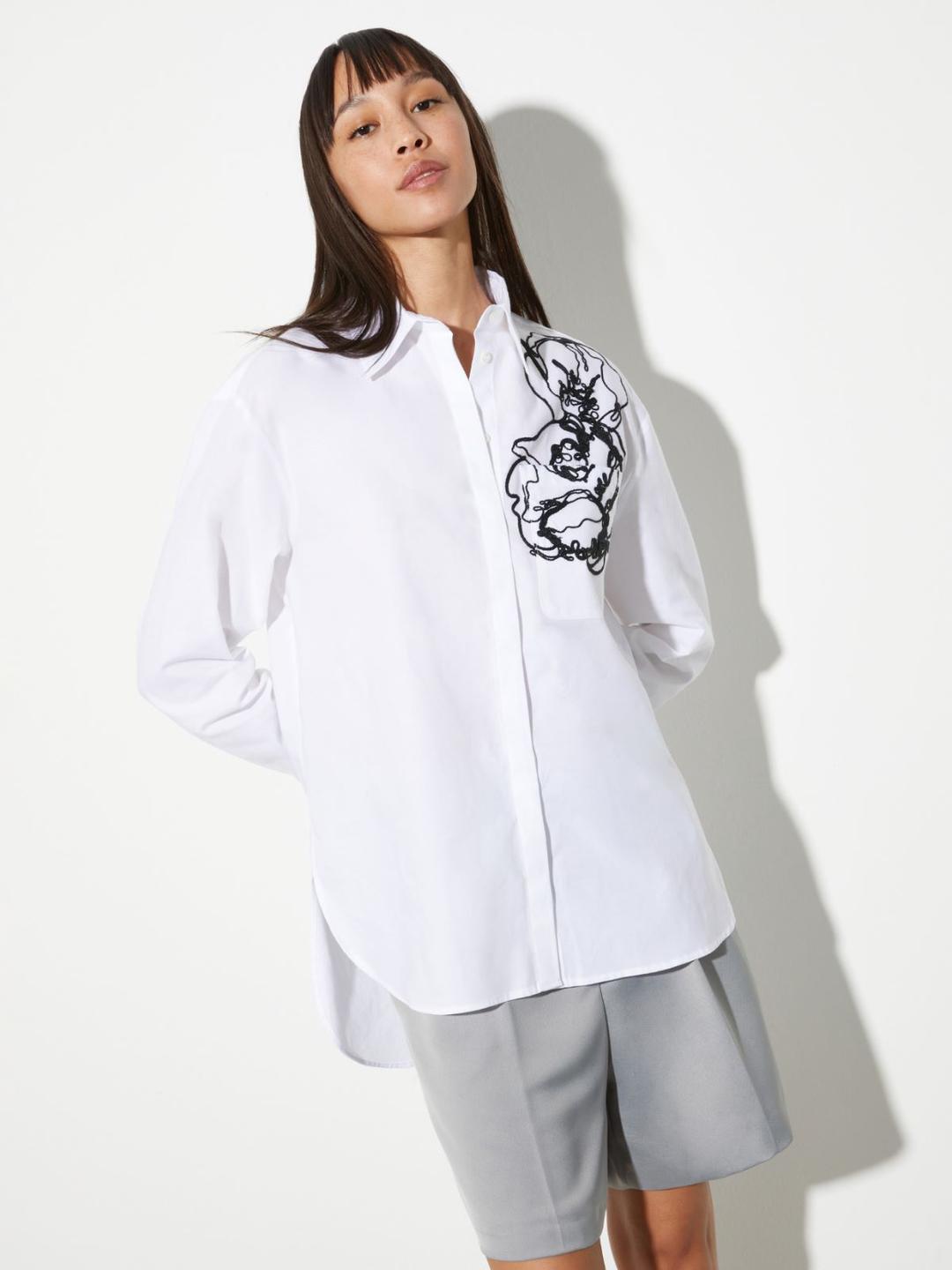 Camicia in cotone con ricamo | Max&Co Camicia in cotone con ricamo | Max&Co