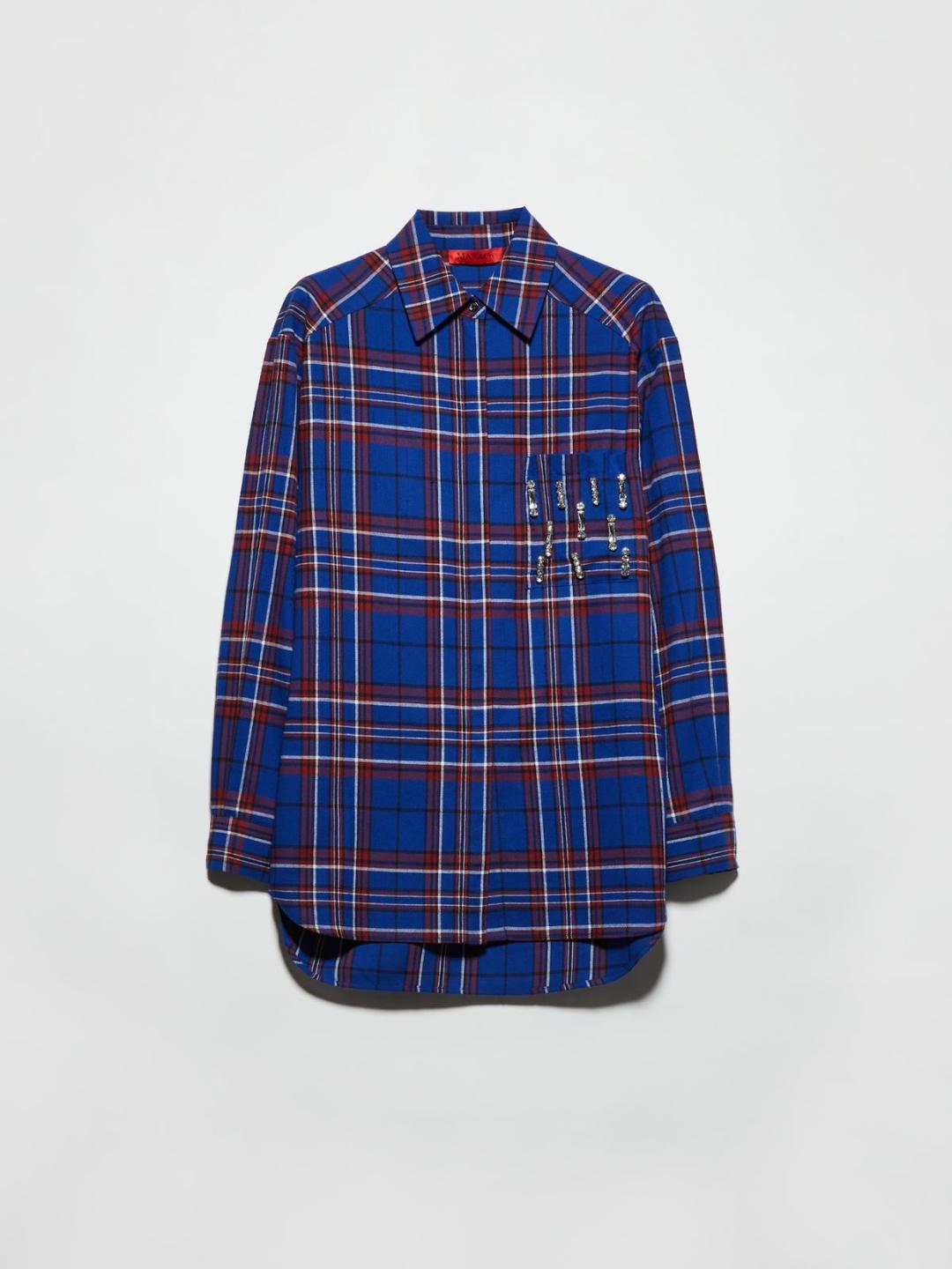 Camicia in flanella con strass | Max&Co Camicia in flanella con strass | Max&Co