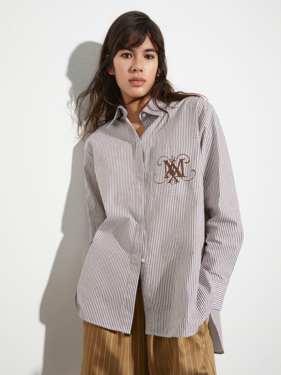 Camicia con stemma e lettering | Max&Co Camicia con stemma e lettering | Max&Co