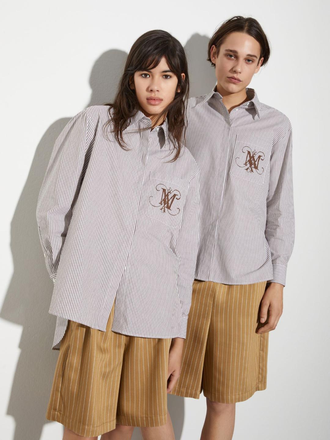 Camicia con stemma e lettering | Max&Co Camicia con stemma e lettering | Max&Co