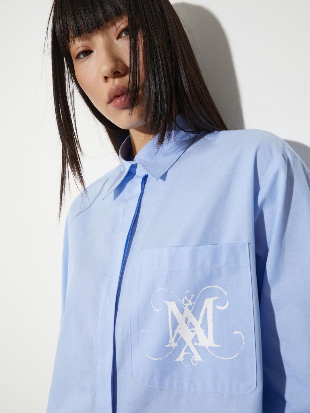 Camicia con stemma e lettering | Max&Co Camicia con stemma e lettering | Max&Co