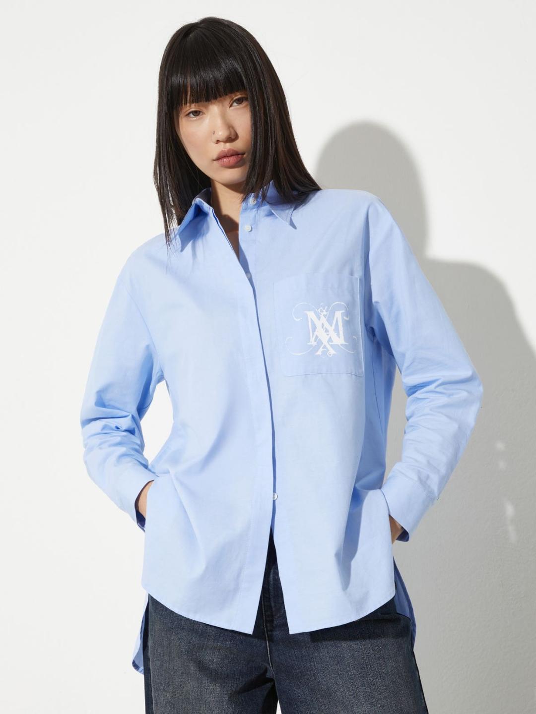 Camicia con stemma e lettering | Max&Co Camicia con stemma e lettering | Max&Co