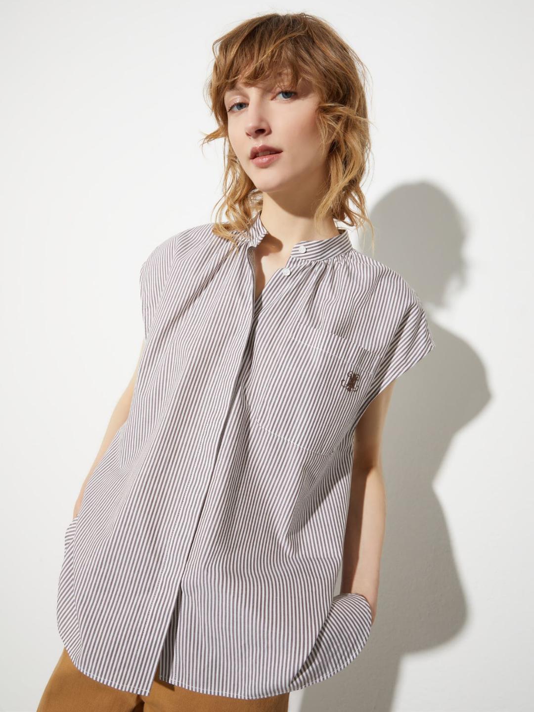 Camicia smanicata con stemma | Max&Co Camicia smanicata con stemma | Max&Co