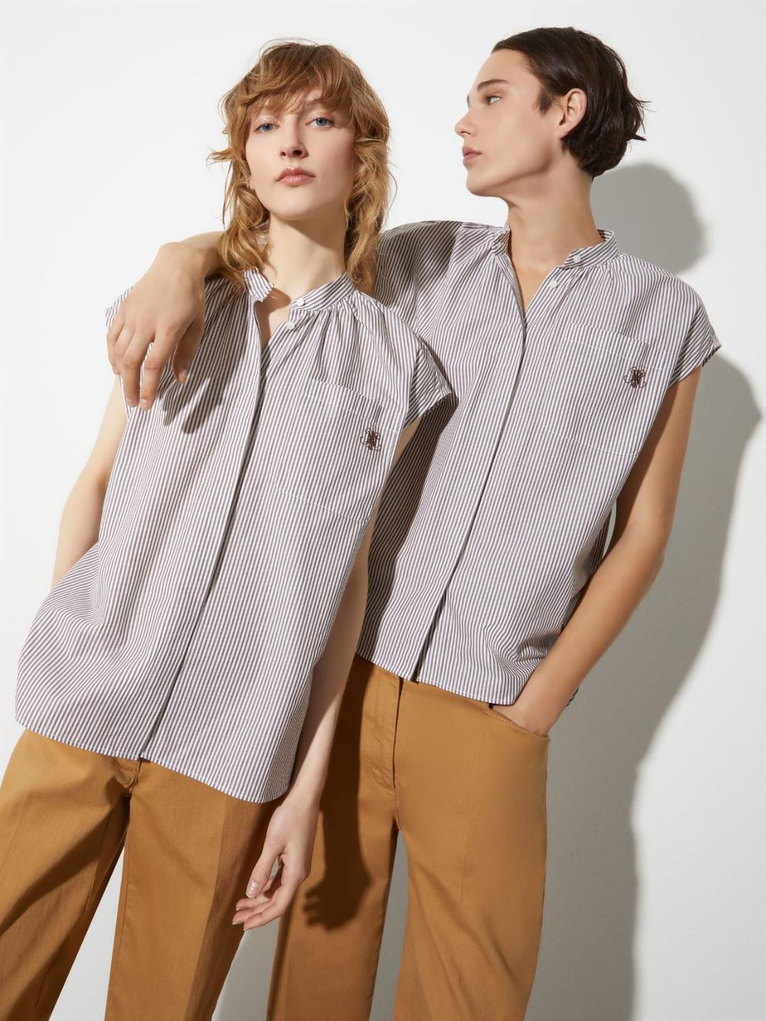 Camicia smanicata con stemma | Max&Co Camicia smanicata con stemma | Max&Co