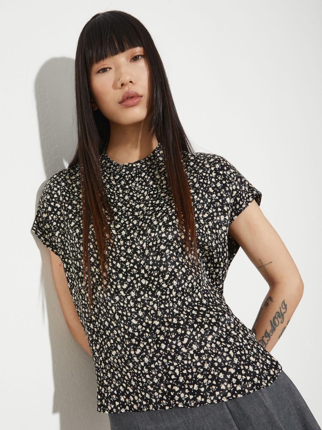 Camicia jacquard a micro fiori | Max&Co Camicia jacquard a micro fiori | Max&Co