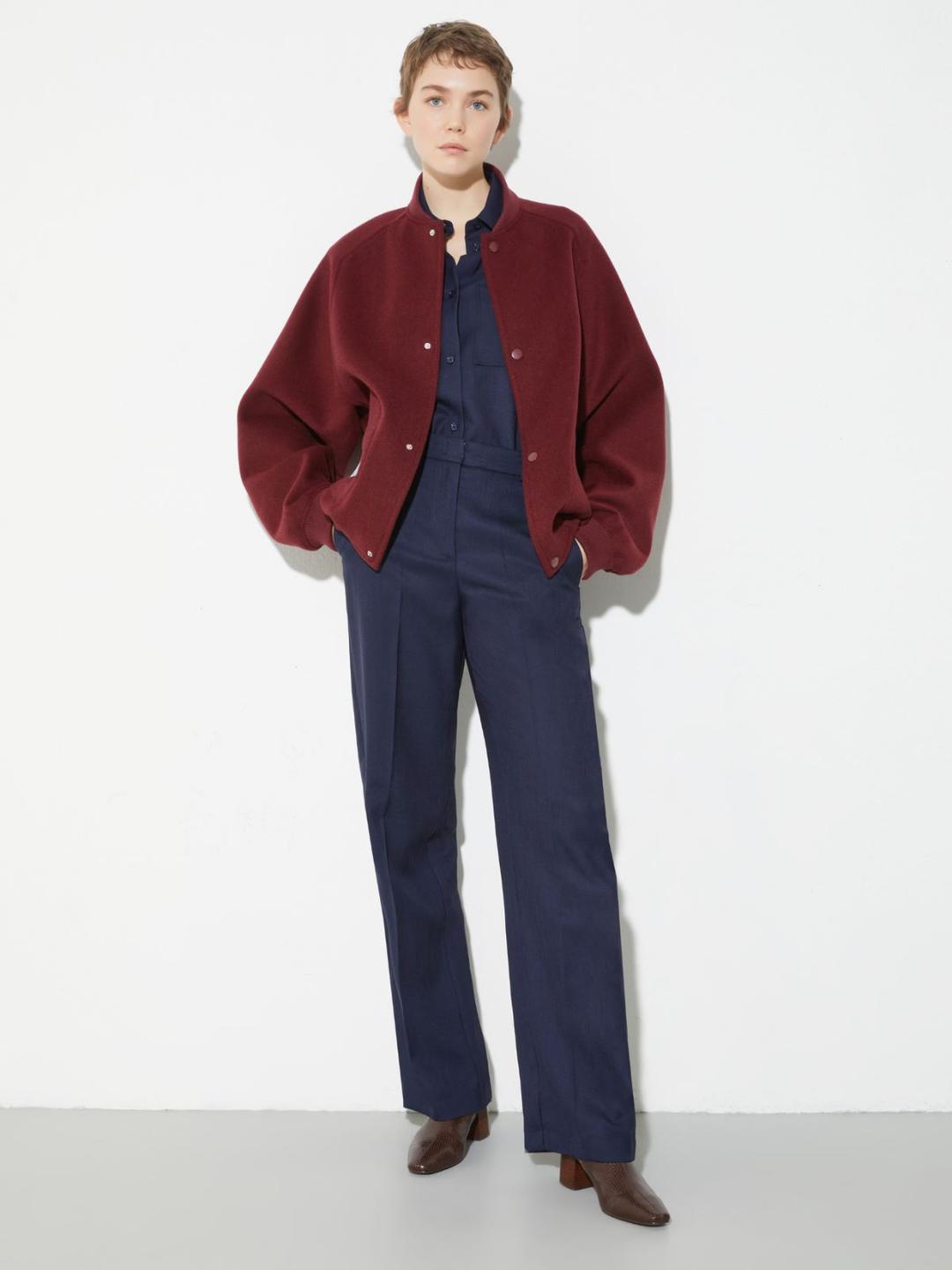 Pantaloni ampi in twill fiammato | Max&Co Pantaloni ampi in twill fiammato | Max&Co