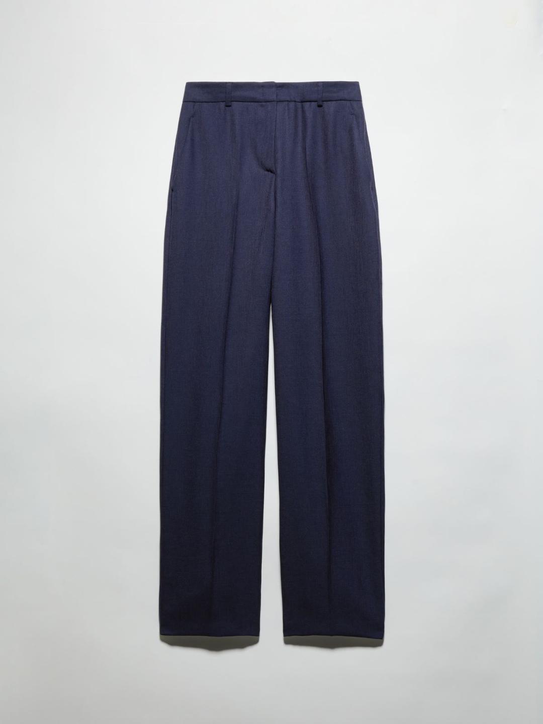 Pantaloni ampi in twill fiammato | Max&Co Pantaloni ampi in twill fiammato | Max&Co