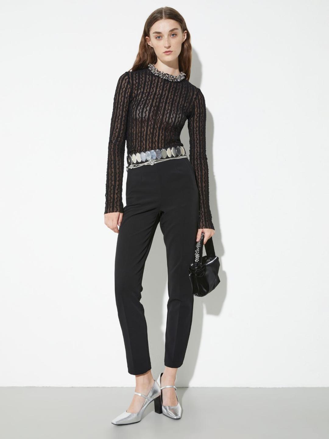 Pantaloni slim in tessuto tecnico | Max&Co Pantaloni slim in tessuto tecnico | Max&Co