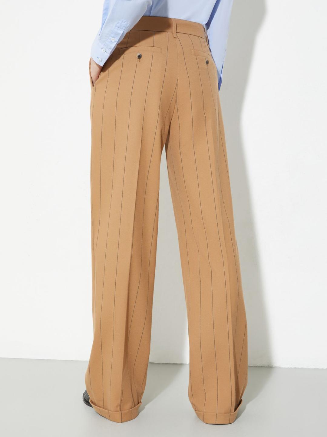 Pantaloni ampi in flanella | Max&Co Pantaloni ampi in flanella | Max&Co