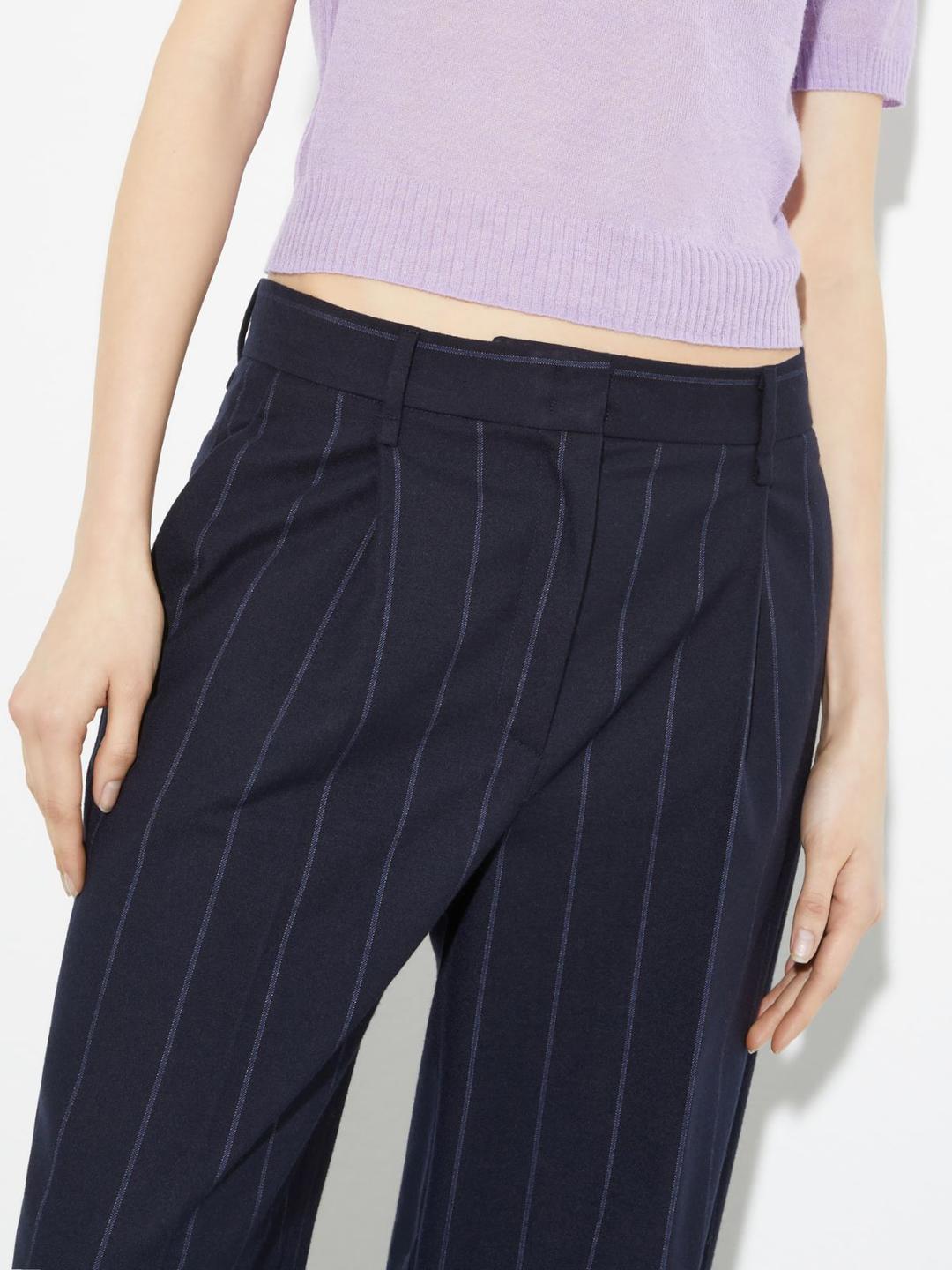 Pantaloni ampi in flanella | Max&Co Pantaloni ampi in flanella | Max&Co