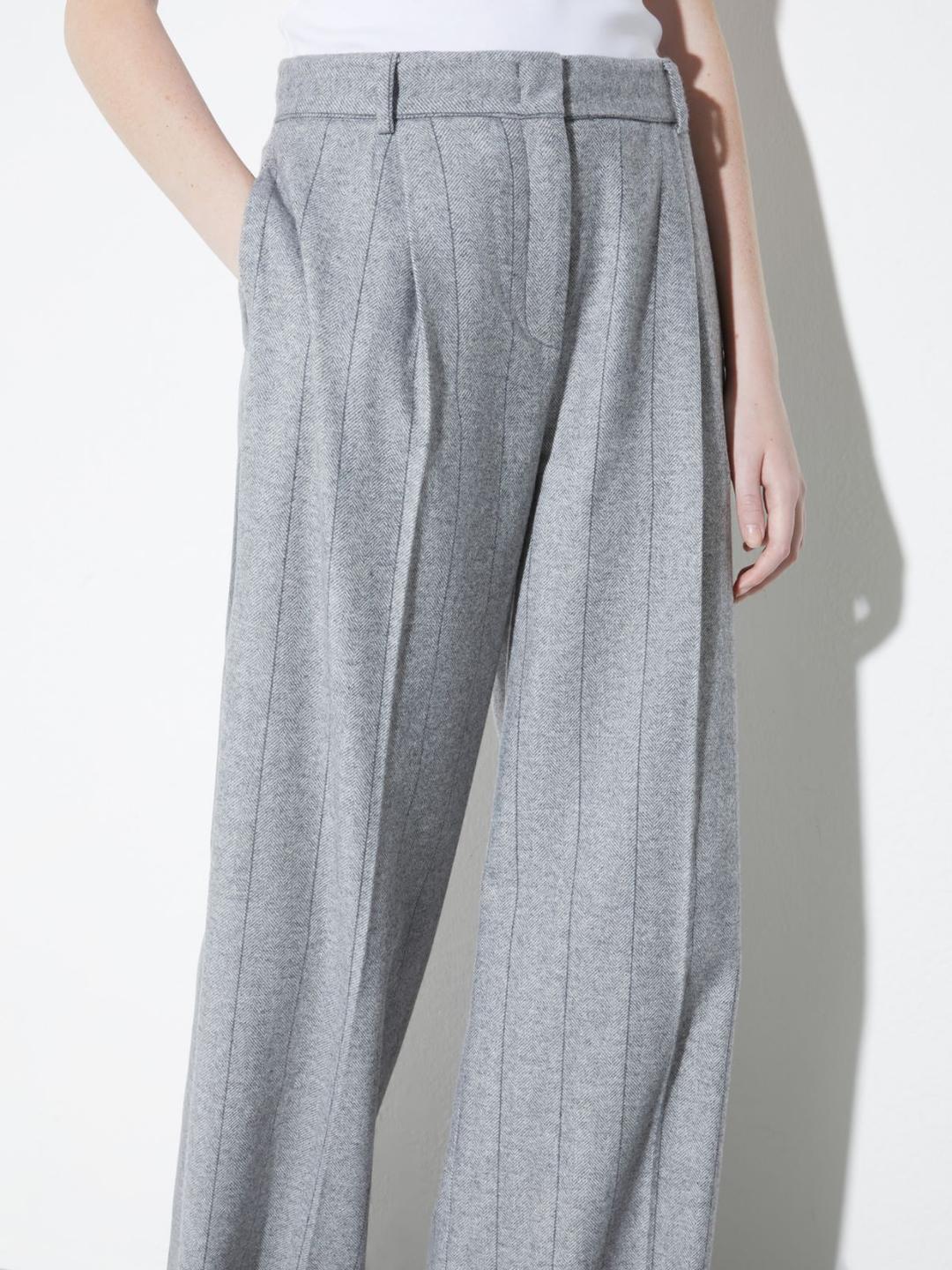 Pantaloni ampi in flanella | Max&Co Pantaloni ampi in flanella | Max&Co