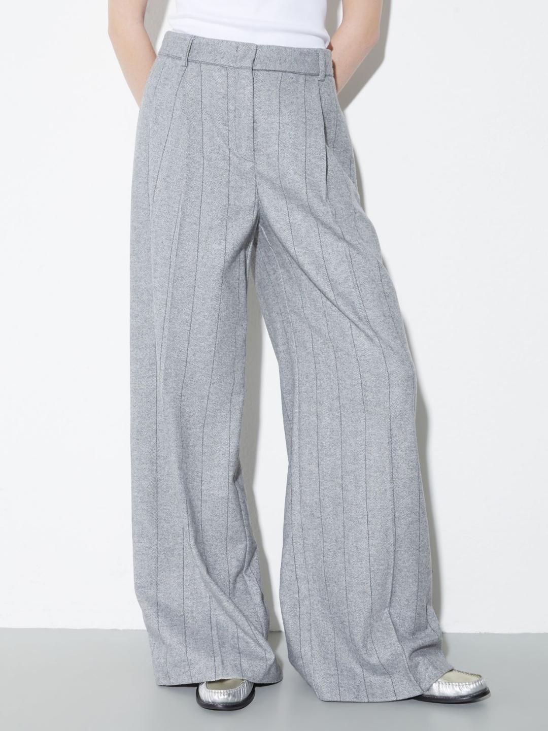 Pantaloni ampi in flanella | Max&Co Pantaloni ampi in flanella | Max&Co