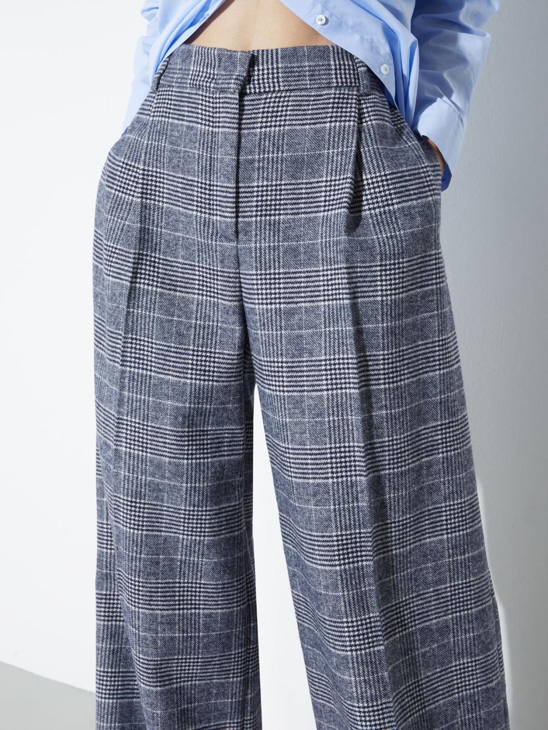 Pantaloni ampi in flanella | Max&Co Pantaloni ampi in flanella | Max&Co