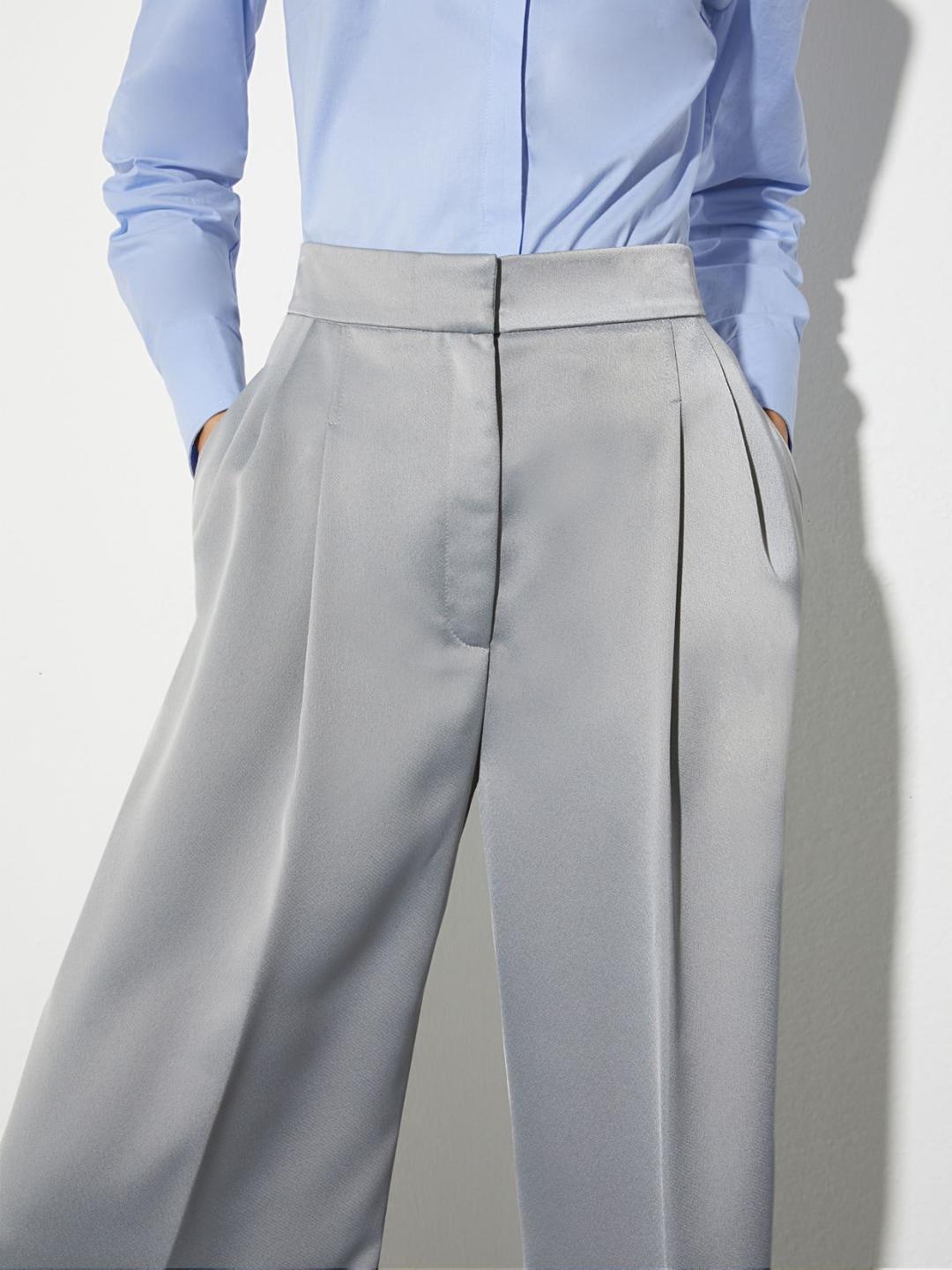 Pantaloni ampi in envers satin | Max&Co Pantaloni ampi in envers satin | Max&Co