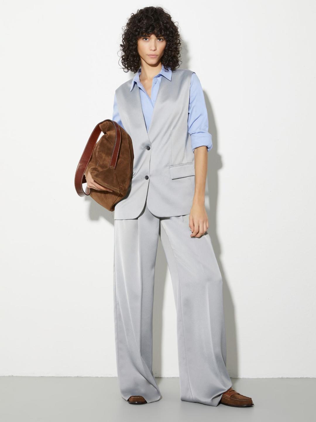 Pantaloni ampi in envers satin | Max&Co Pantaloni ampi in envers satin | Max&Co