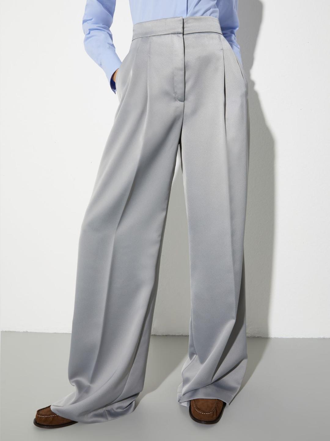 Pantaloni ampi in envers satin | Max&Co Pantaloni ampi in envers satin | Max&Co