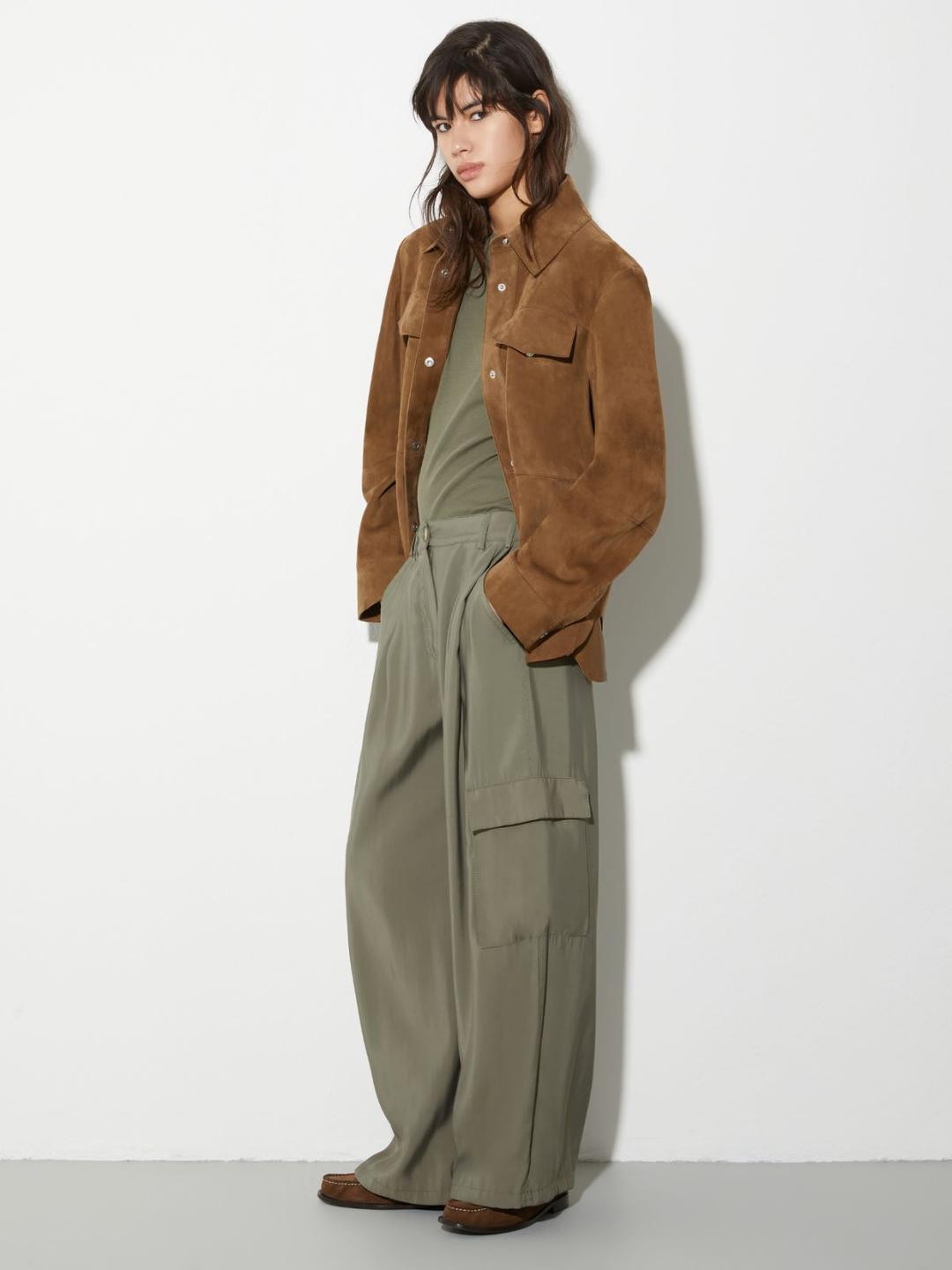 Pantaloni cargo in tela fluida | Max&Co Pantaloni cargo in tela fluida | Max&Co