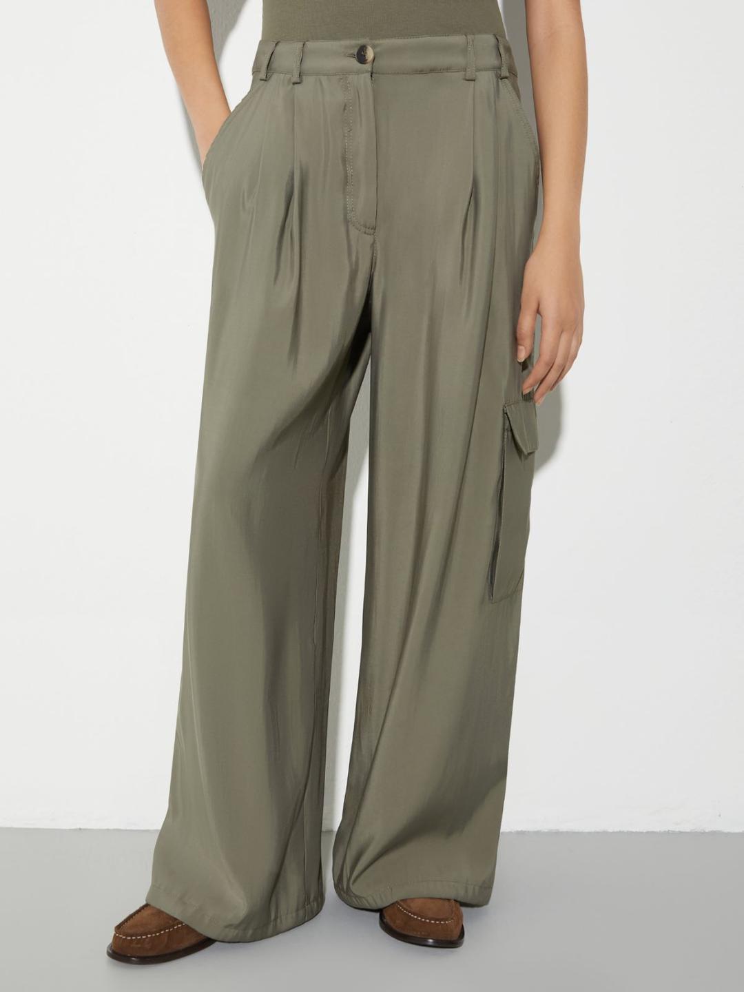 Pantaloni cargo in tela fluida | Max&Co Pantaloni cargo in tela fluida | Max&Co