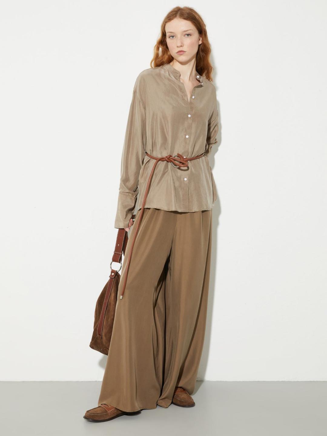 Pantaloni in seta Shades of Nature | Max&Co Pantaloni in seta Shades of Nature | Max&Co