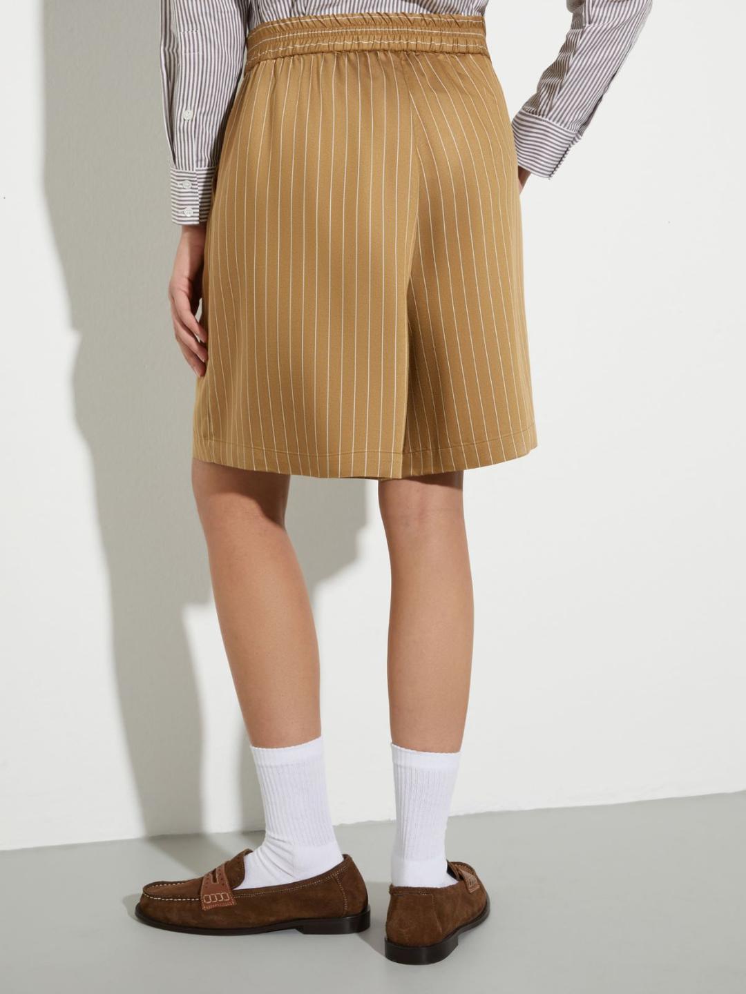 Shorts gessati in twill fluido | Max&Co Shorts gessati in twill fluido | Max&Co