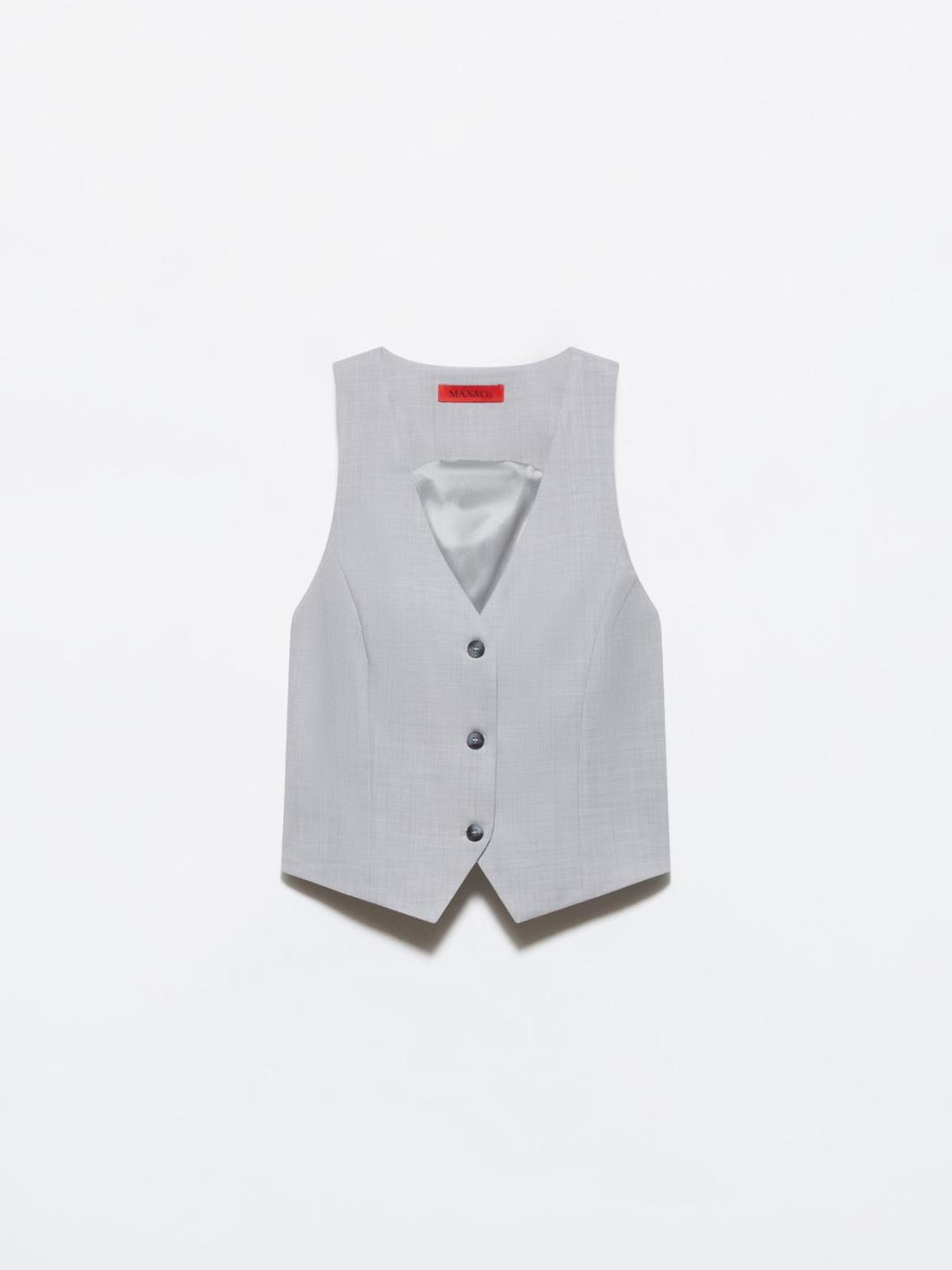 Gilet slim in grisaglia | Max&Co Gilet slim in grisaglia | Max&Co