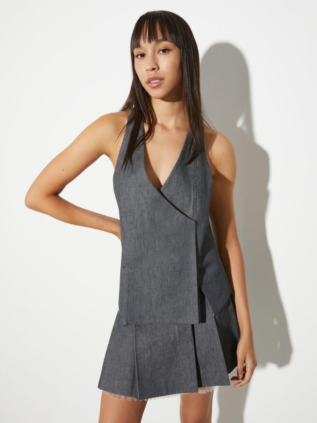 Gilet in denim Sartorial Greys | Max&Co Gilet in denim Sartorial Greys | Max&Co