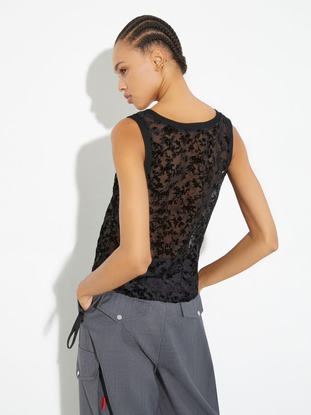 Top in velluto dévoré | Max&Co Top in velluto dévoré | Max&Co