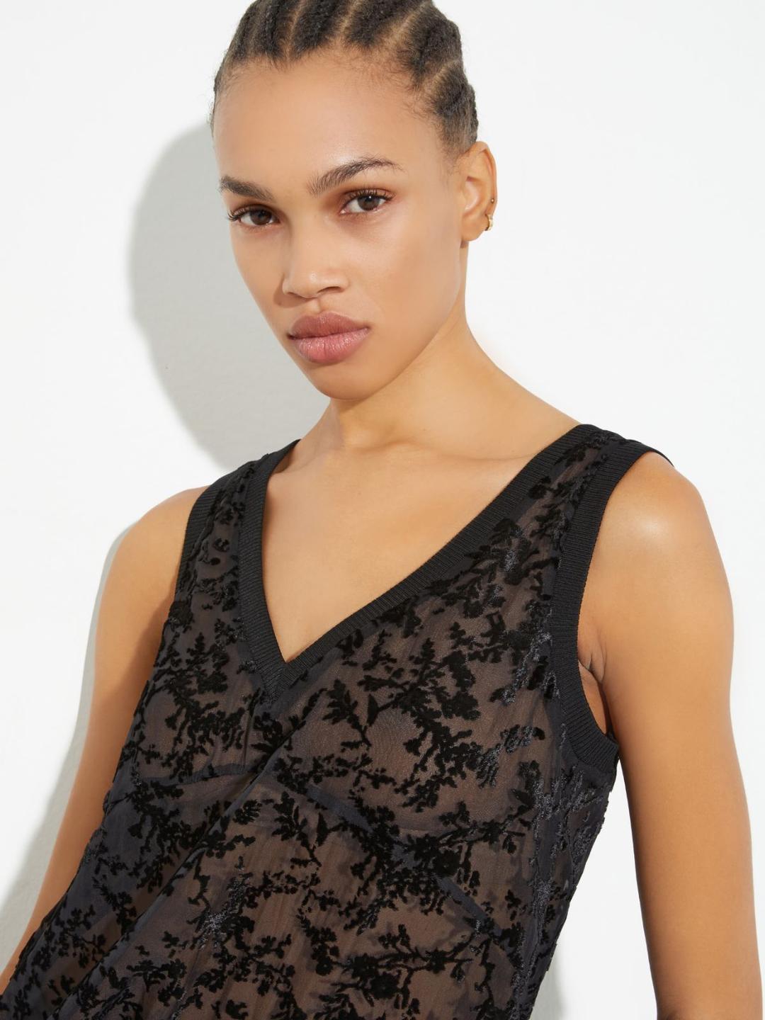 Top in velluto dévoré | Max&Co Top in velluto dévoré | Max&Co