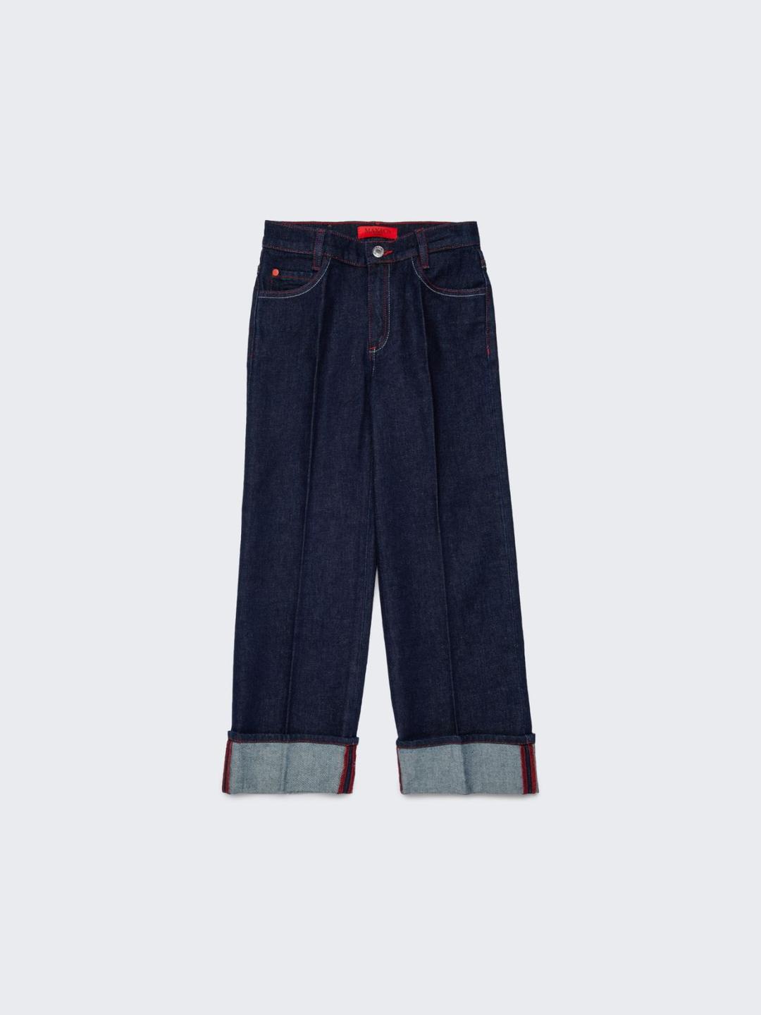 Jeans regular blu scuro con piega KID | Max&Co Jeans regular blu scuro con piega KID | Max&Co