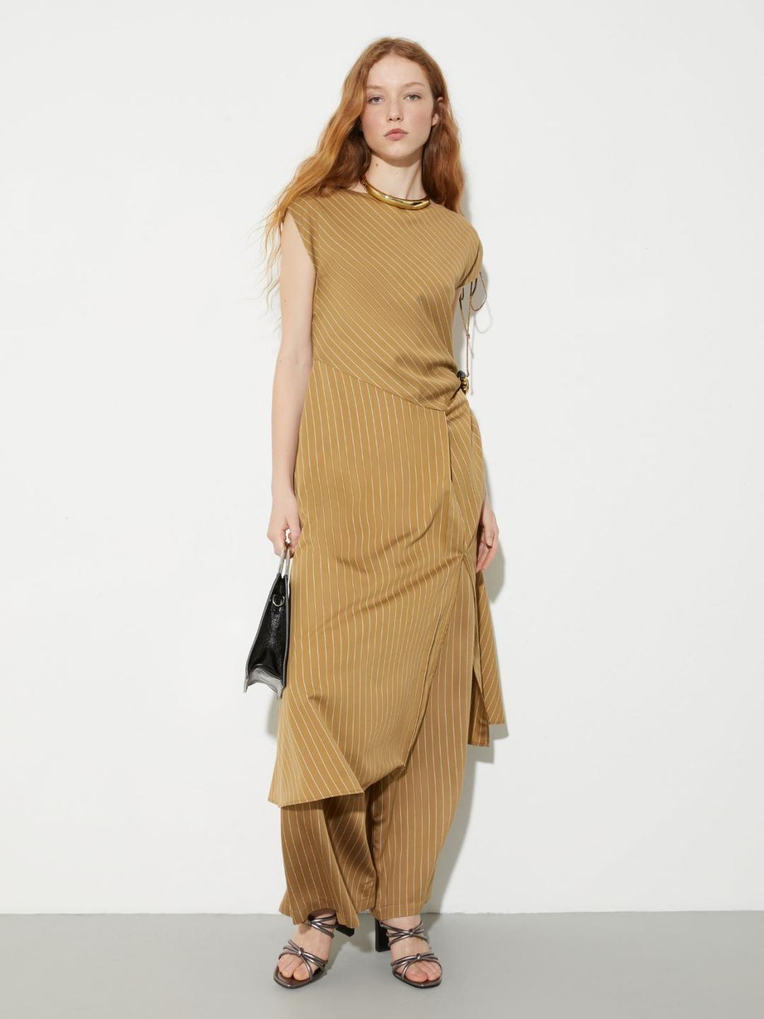 Abito gessato in twill fluido | Max&Co Abito gessato in twill fluido | Max&Co